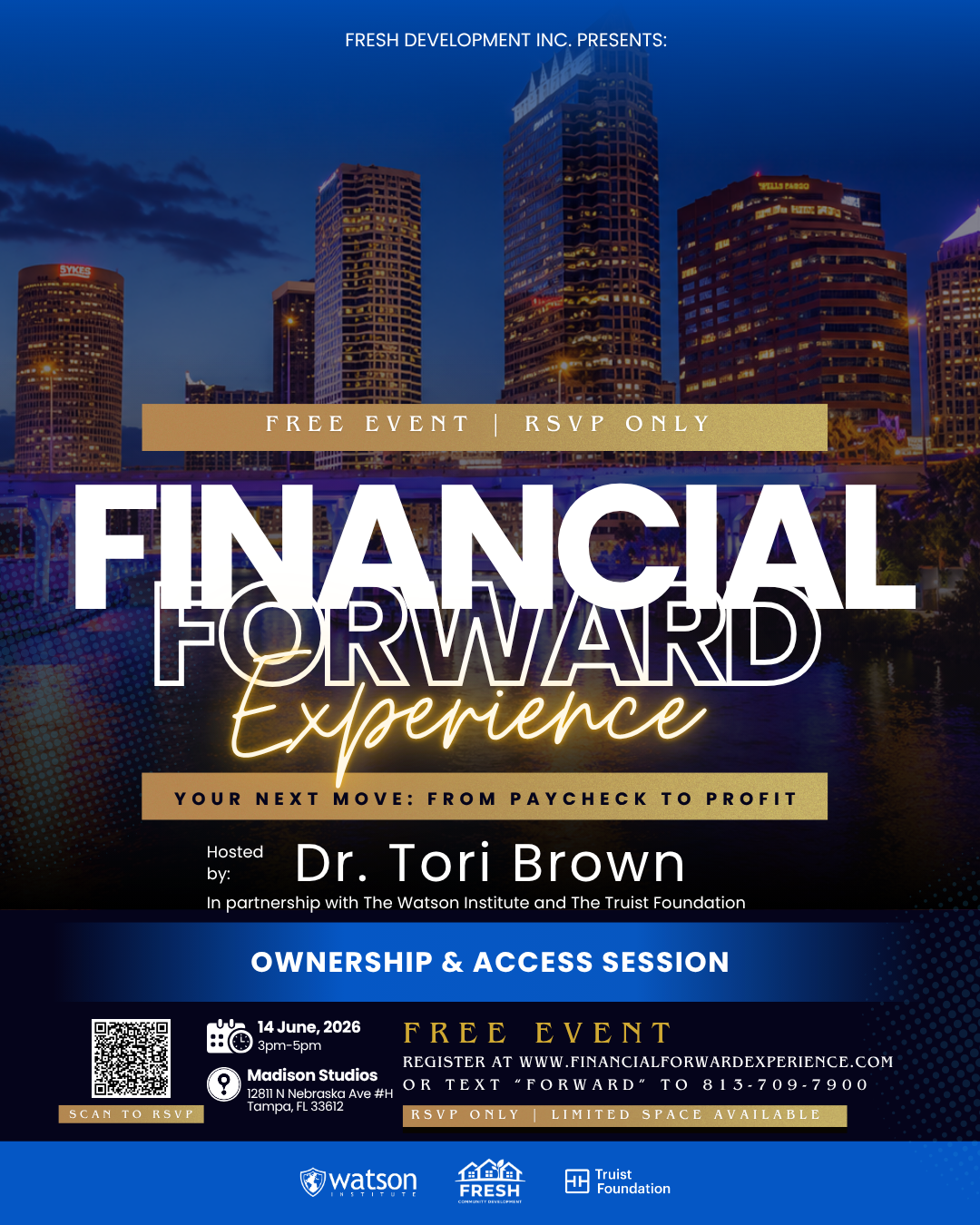 Financial Forward Experience — Ownership & Access Session flyer